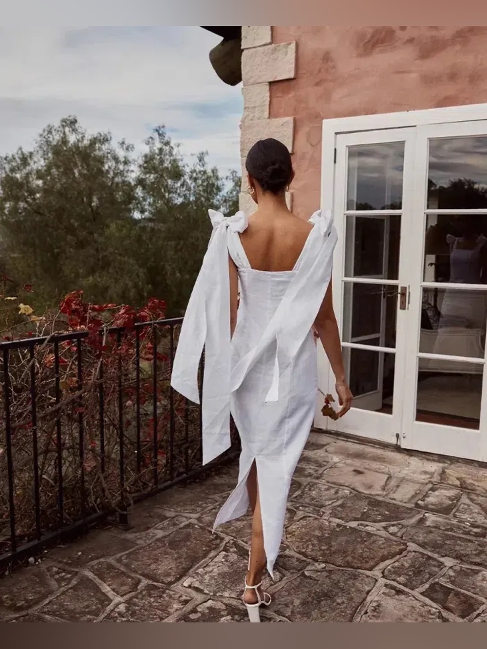 DISSH Aisle Linen Bow Maxi